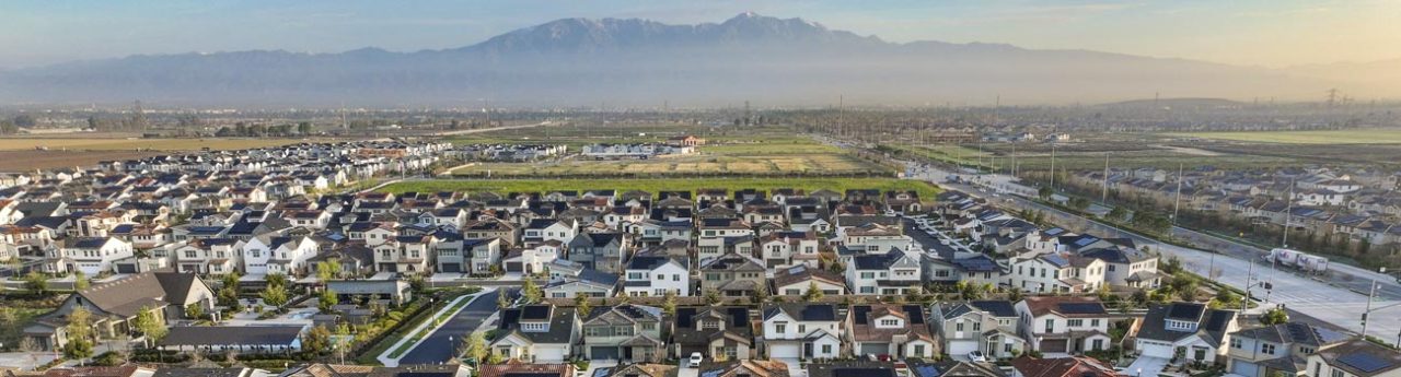 Ontario Weed Delivery Service Area Neighborhoods Aerial Image