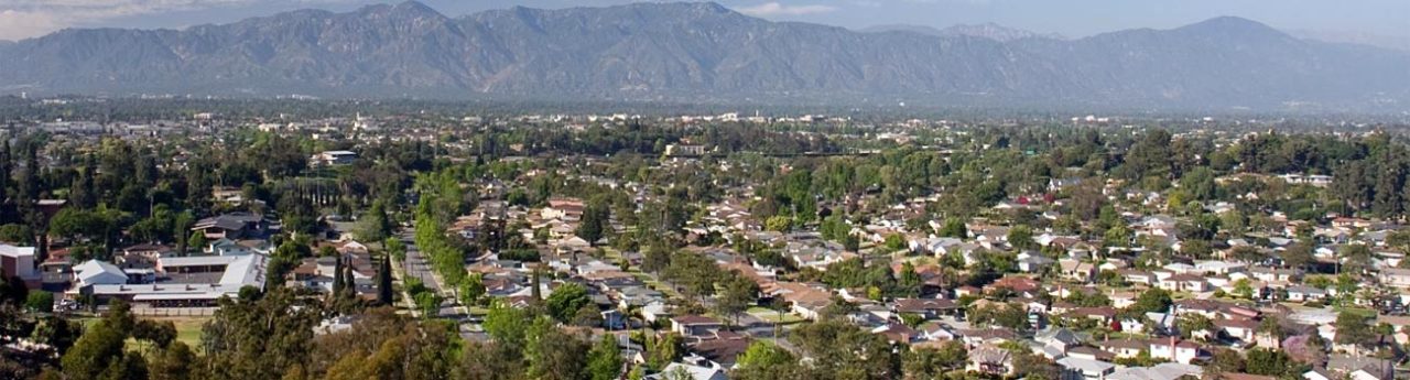 Monterey Park Weed Delivery Service Area Neighborhoods Aerial Image
